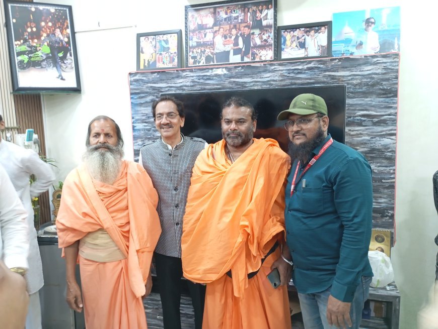 समाज को सही राह दिखाने वाले धर्मगुरुओं का किया सम्मान धर्मगुरुओं के सम्मान से ही समाज का मान- मंजूर बेग