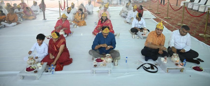 जीतो इंदौर चैप्टर द्वारा शोभायात्रा एवं नवकार कलश पूजन का भव्य आयोजन
