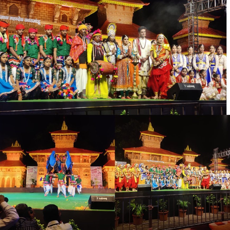 मालवा उत्सव का शुभारंभ कलाकारों के द्वारा* *बधाई, कर्मा, राठवा ,करमा सेला नृत्य हुए* *शिल्प बाजार हुआ गुलजार प्रतिदिन शुरू होगा 4:00 बजे* *दीप प्रज्वलन से मालवा उत्सव का शुभारंभ*